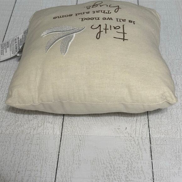 Hallmark Ivory Faith and Hugs Pillow - Picture 7 of 11